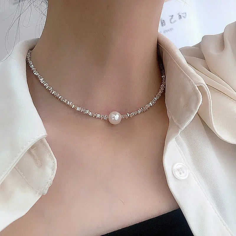 Vintage Pearl Necklace-Maryam Jewelry