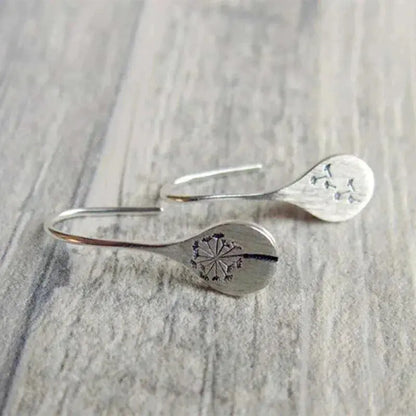 925 Sterling Silver Dandelion Earrings-Maryam Jewelry