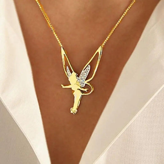 Fairy Necklace in Gold and Silver-Maryam Jewelry