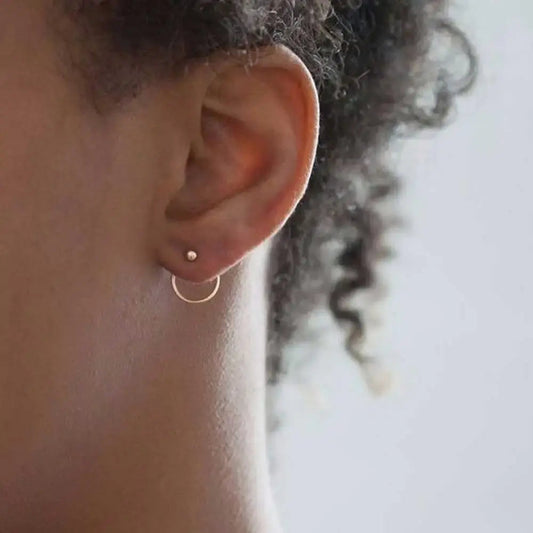 Vintage Gold Earrings-Maryam Jewelry