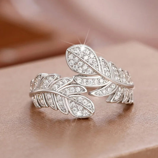 Vintage Silver Nature-Inspired Ring