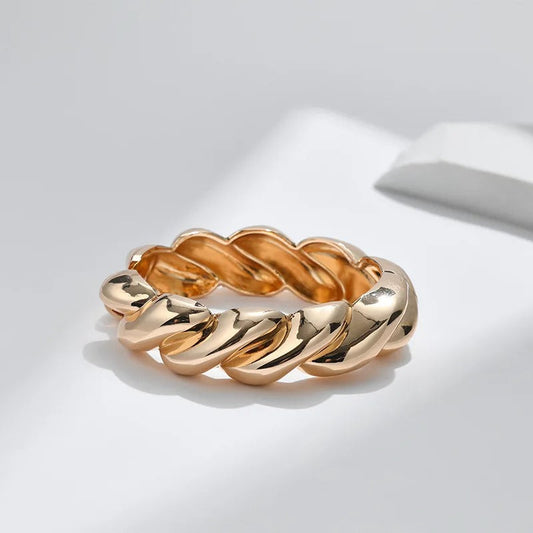 Vintage Gold Twisted Adjustable Bracelet-Maryam Jewelry